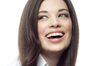 Young woman with perfect smile