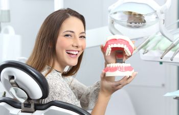 Dental Patient With Healthy Teeth